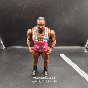 WWE Big E Talking Action Figure Mattel 2016 – New Day Pink Gear TESTED WORKING
